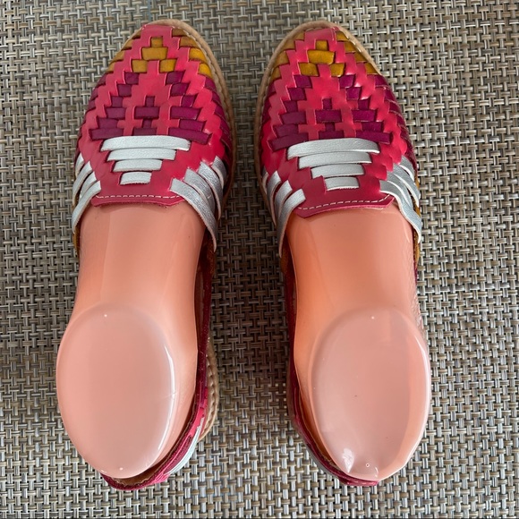 Mexican Huraches Sandals Multicolor Womens size 3 - Picture 8 of 17